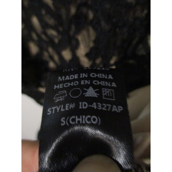 Windsor Black Lace Nude Lined Maxi Gown Womens S Formal Evening Prom Dress Slit - Picture 9 of 11